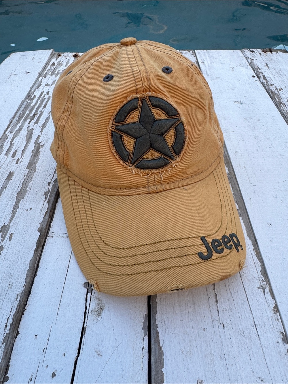 Jeep 3D Star Distressed Hat
